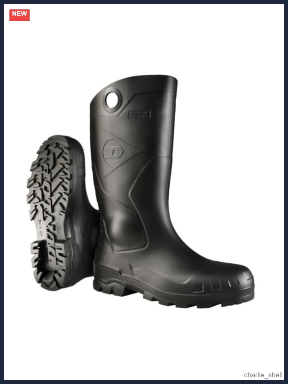 Men's Steel Toe Chelsea Work Boots Waterproof PVC Slip Resistant